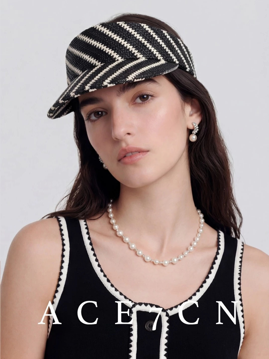 Striped Nautical Visor — ACE7CN