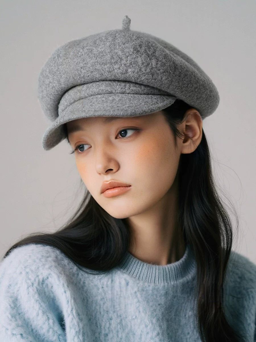 Octagonal Wool Painter Cap — ACE7CN
