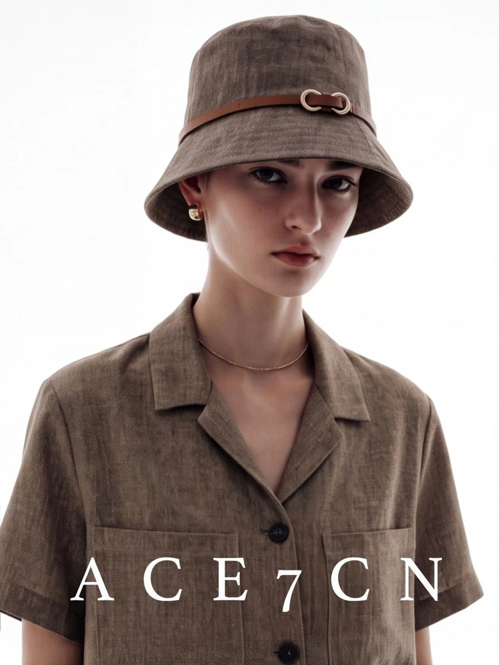 Soft Cotton-Linen Bucket Hat — ACE7CN