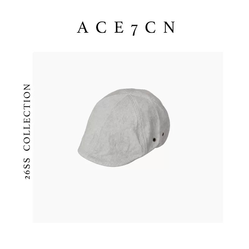 Sand-Washed Newsboy Cap — ACE7CN
