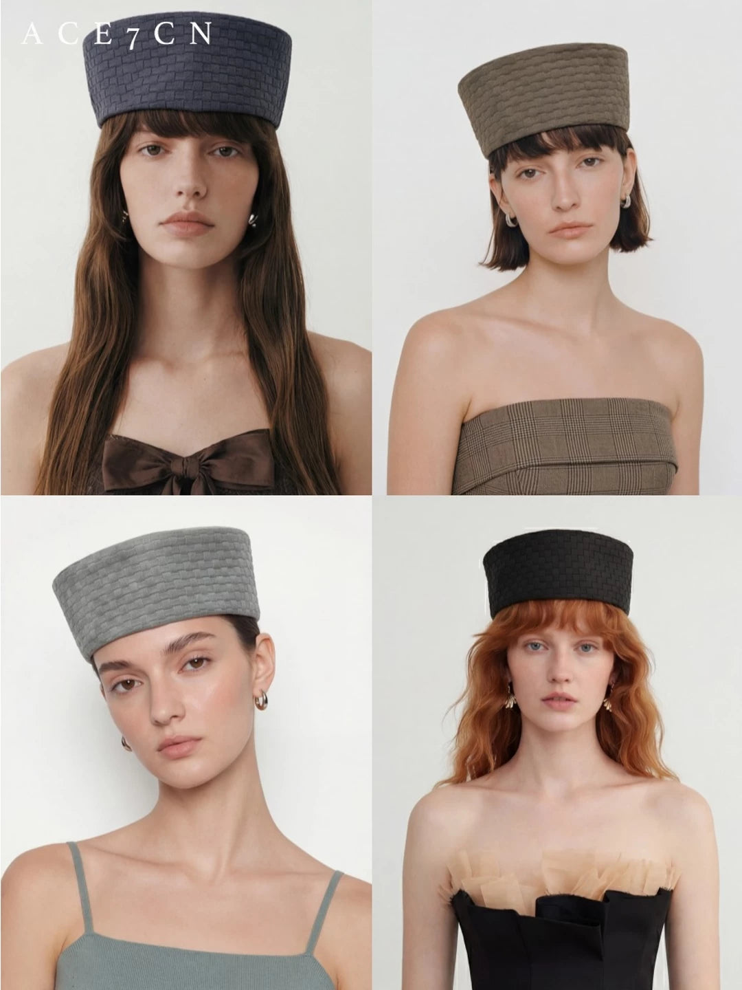Soft Woven Pillbox Hat — ACE7CN
