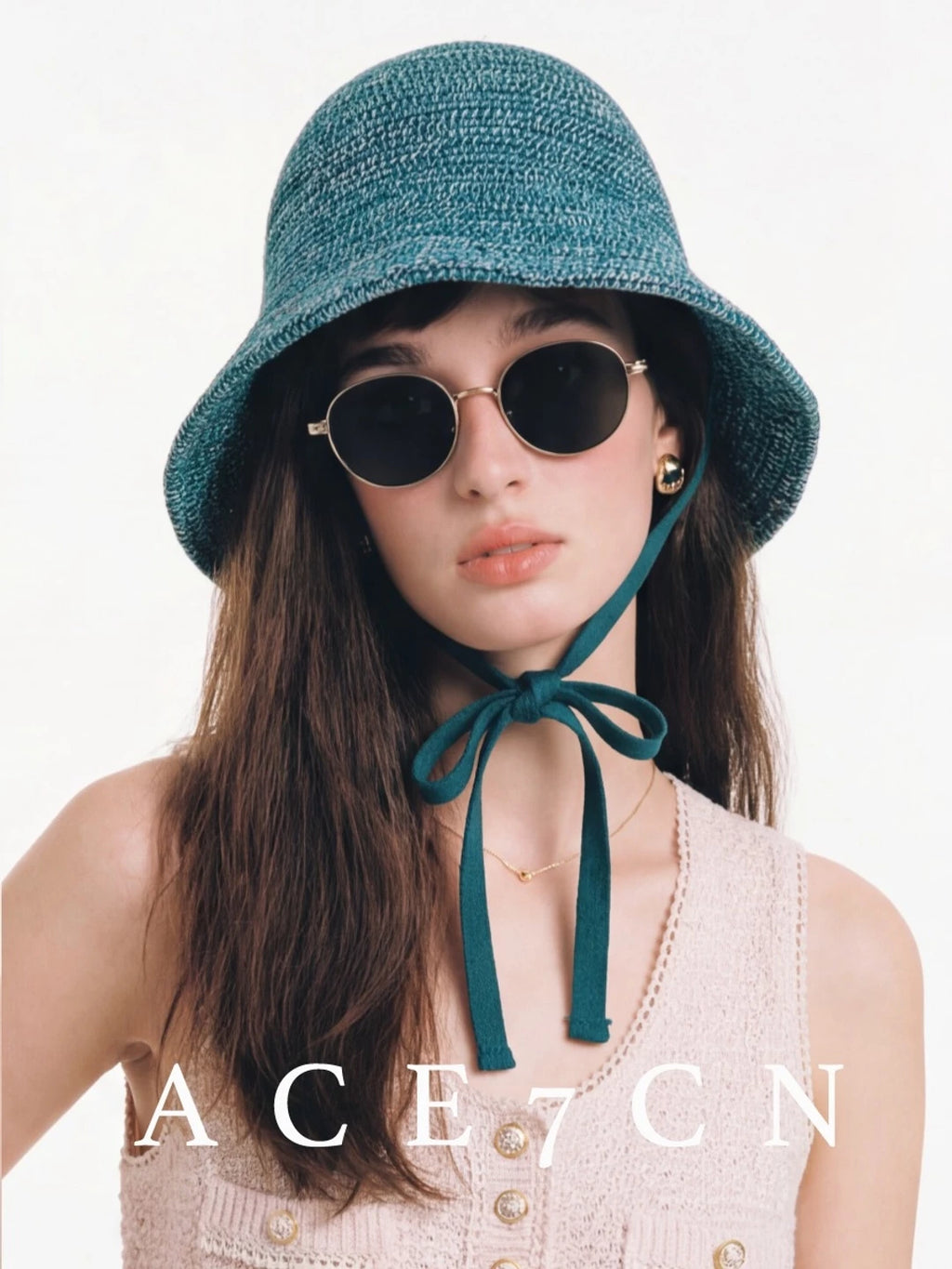 Tie-Strap Crochet Bucket Hat — ACE7CN