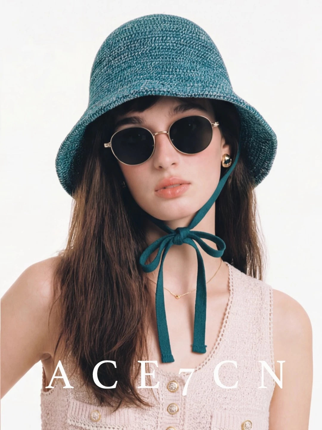 Tie-Strap Crochet Bucket Hat — ACE7CN