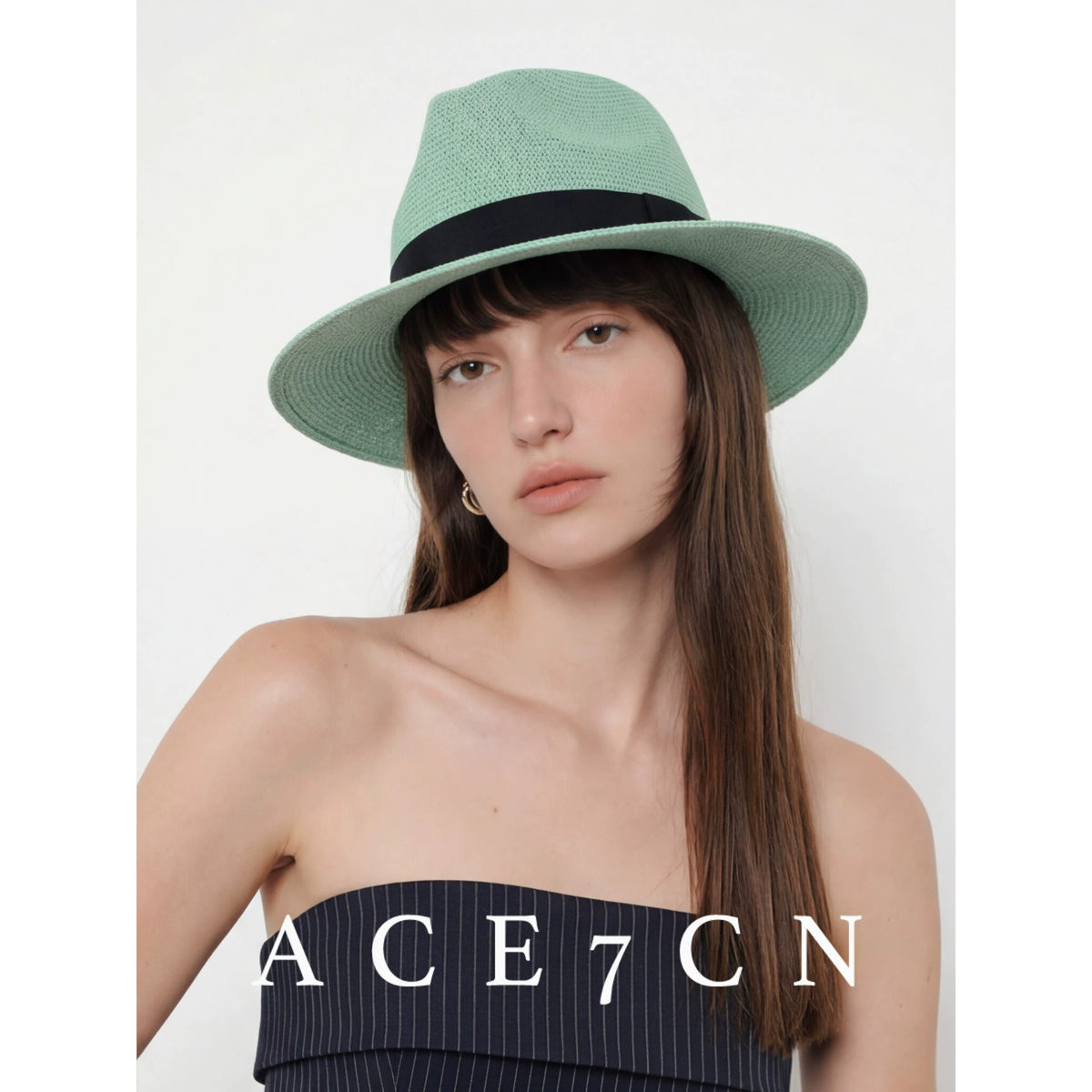 Western Straw Panama Hat — ACE7CN