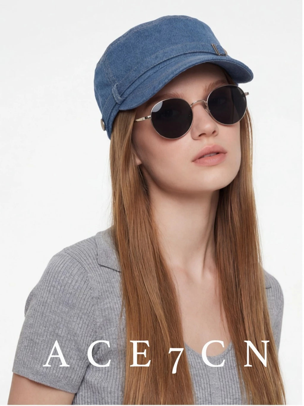 Breathable Denim Equestrian Cap — ACE7CN