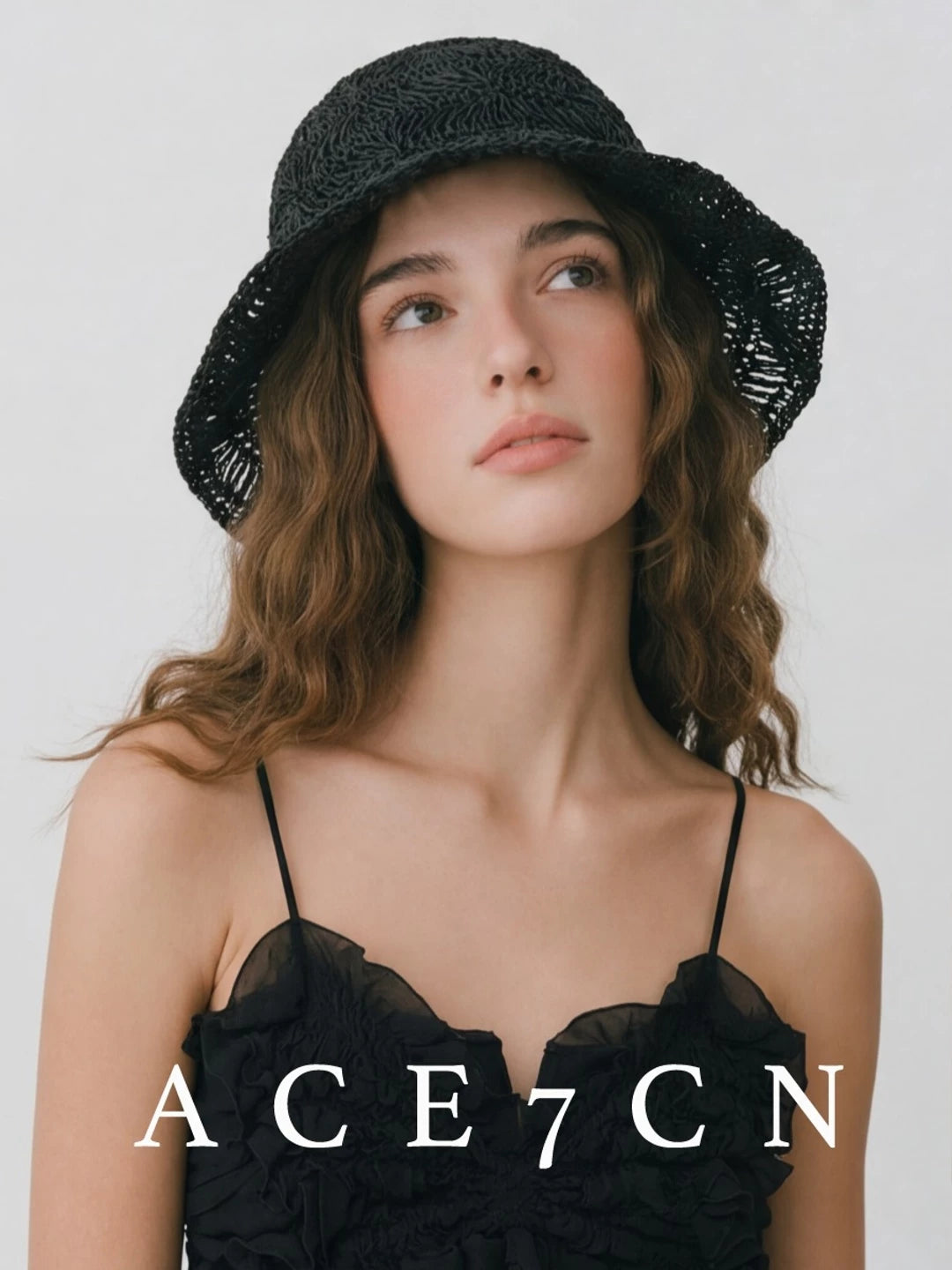 Openwork Lampshade Bucket Hat — ACE7CN