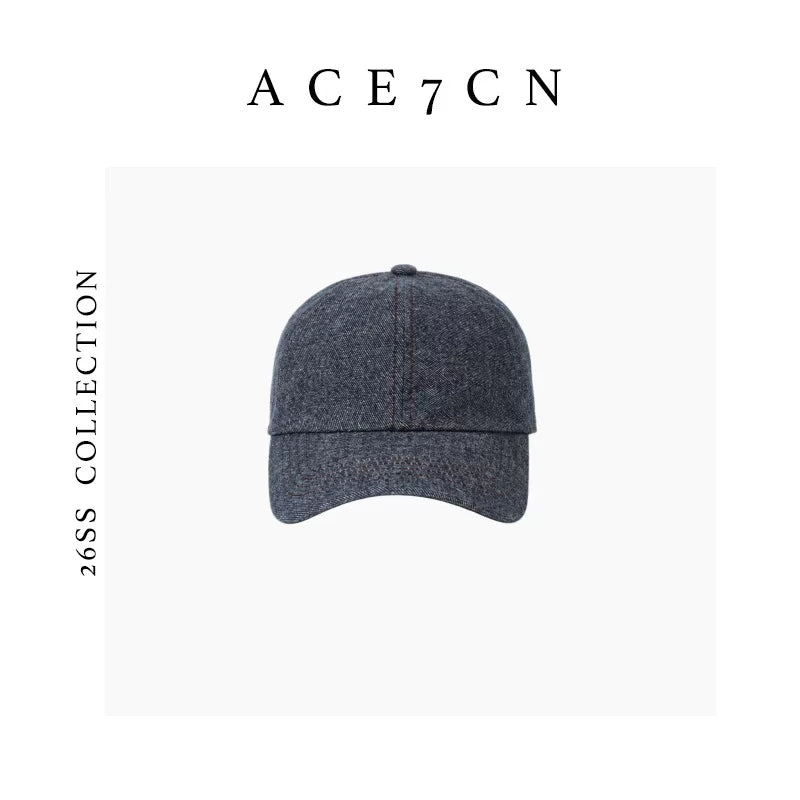 Raw-Denim Baseball Cap — ACE7CN