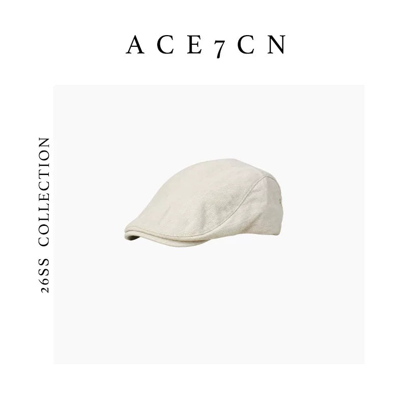 Soft Cotton Flat Cap — ACE7CN