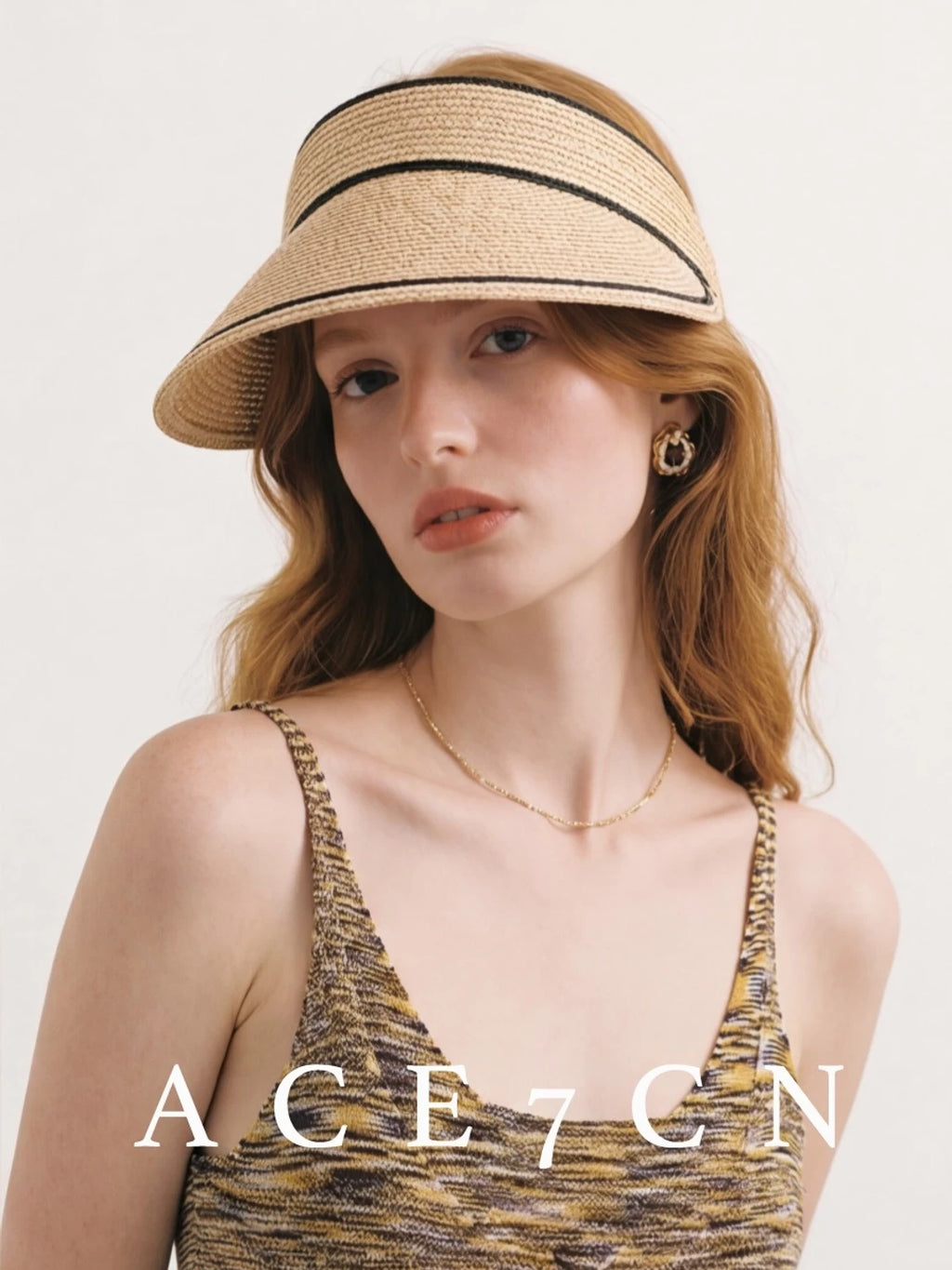 Wide-Brim Headband Sun Visor — ACE7CN
