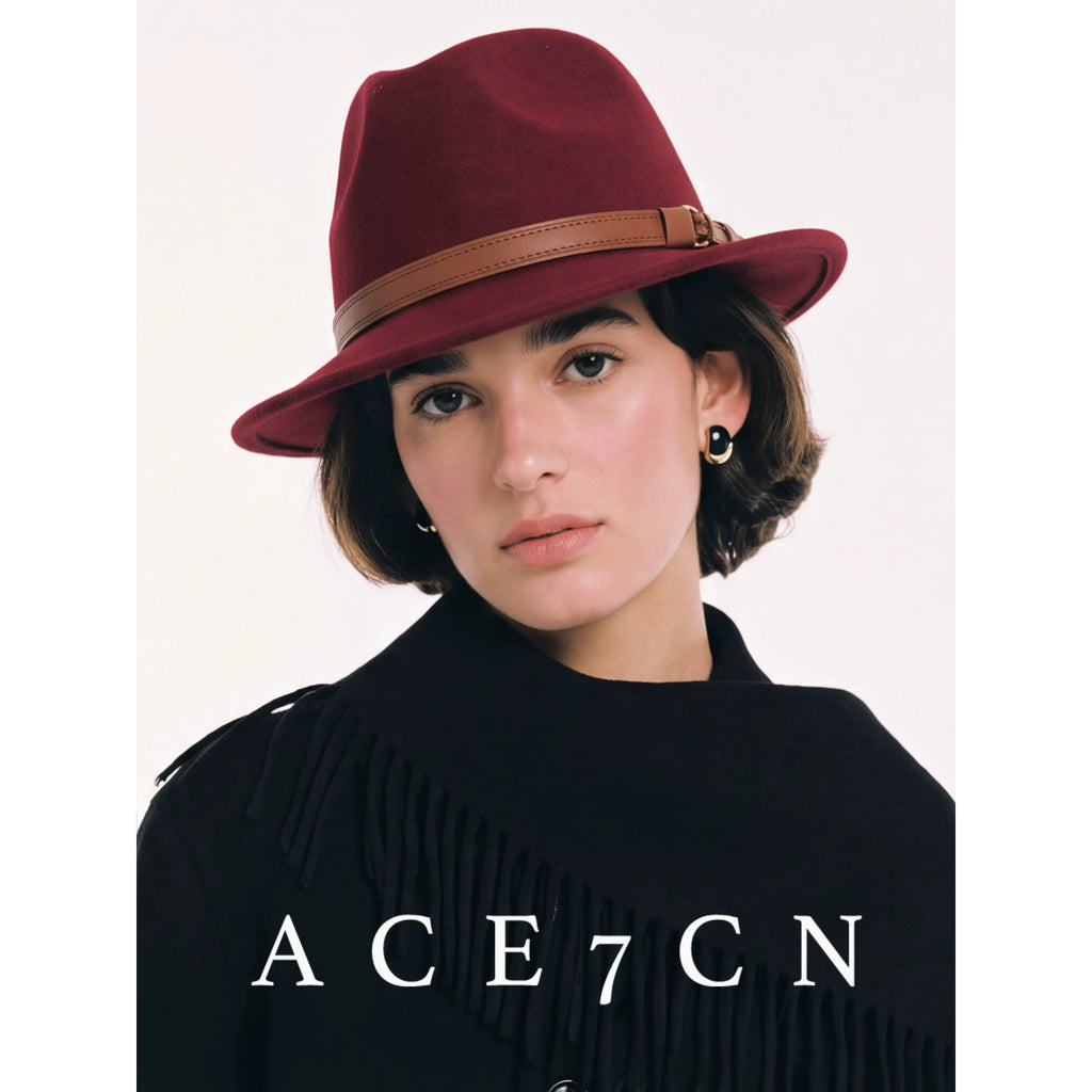 Belt-Buckle Western Panama Hat — ACE7CN
