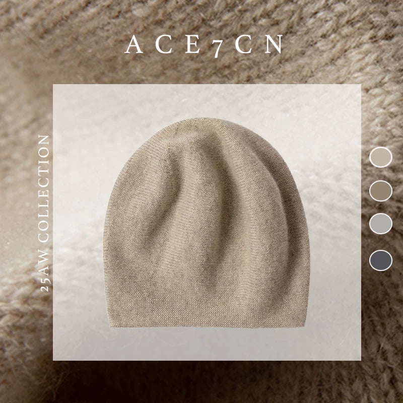 Slouchy Cashmere Beanie — ACE7CN