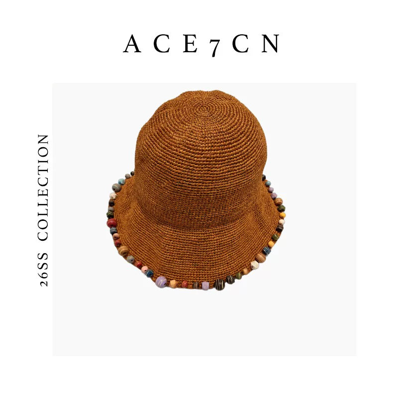 Gemstone-Trim Bucket Hat — ACE7CN