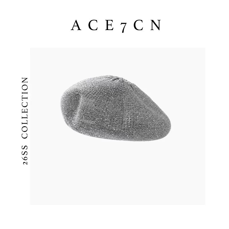 Fine Sequin Painter Beret — ACE7CN