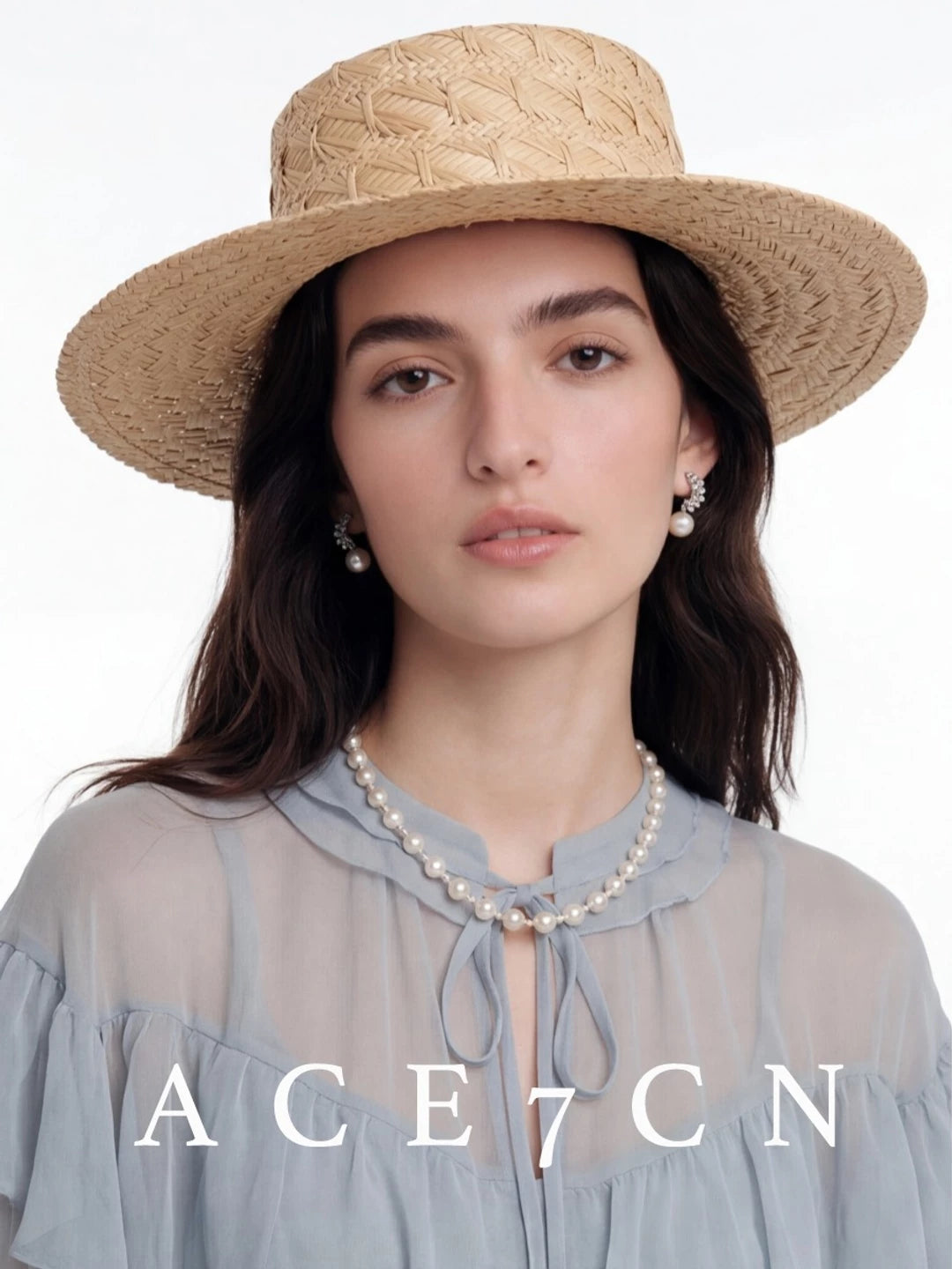 Hand-Woven Raffia Fedora — ACE7CN