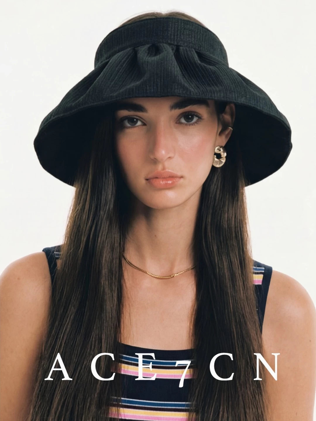 Wide-Brim Headband Visor — ACE7CN