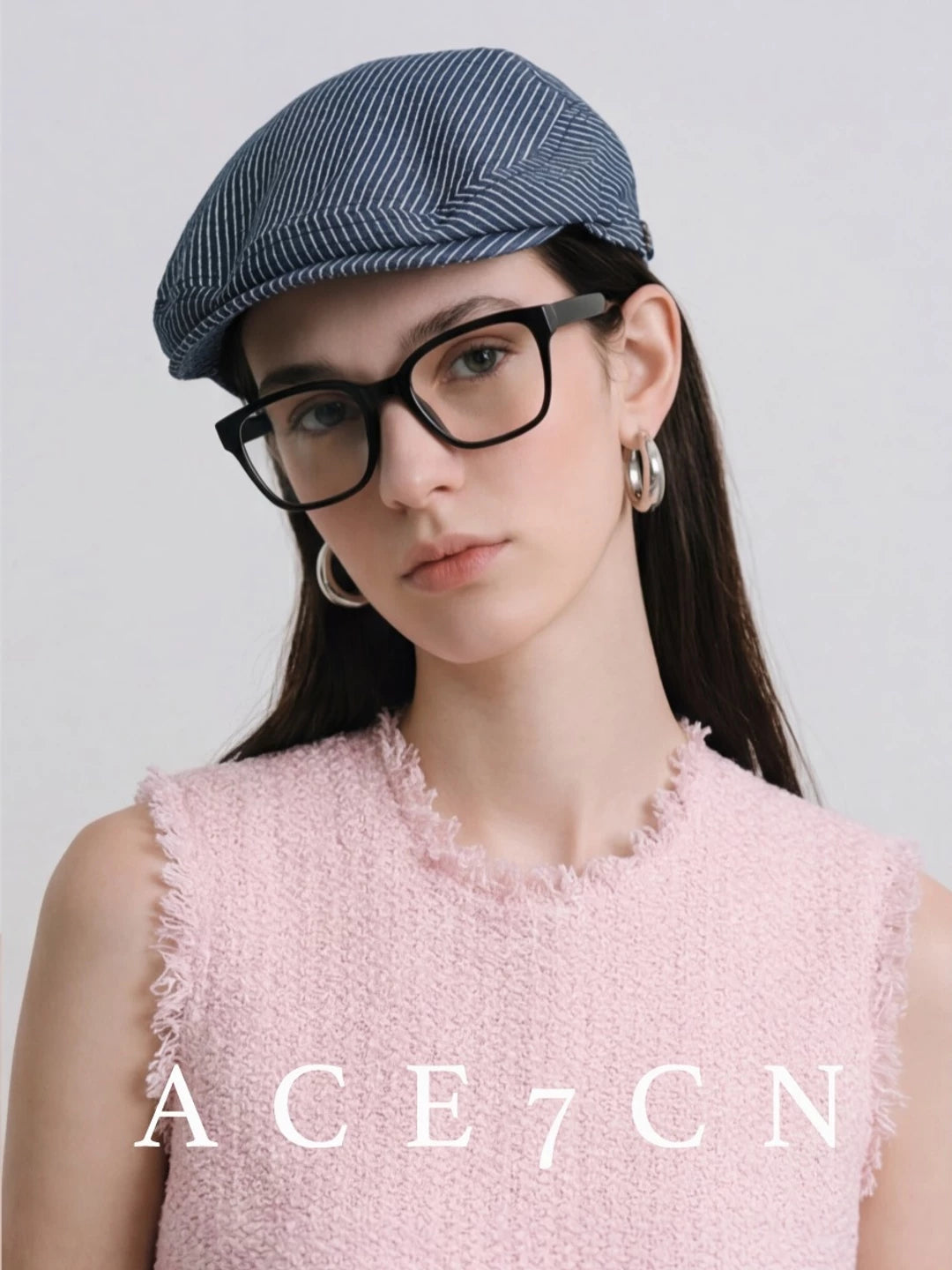 Multicolor Striped Flat Cap — ACE7CN
