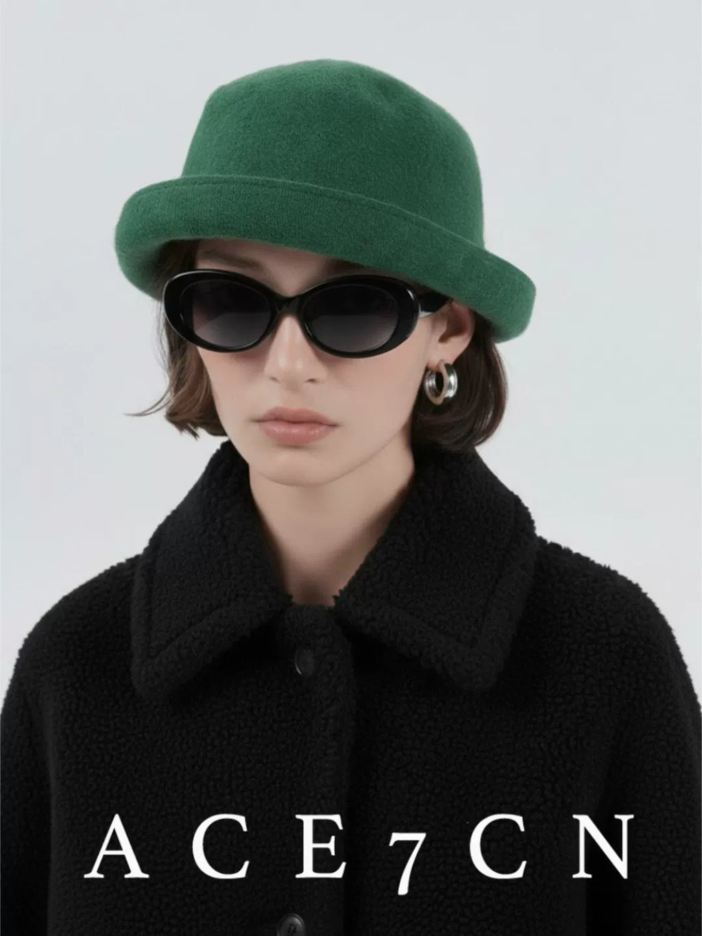 Candy-Tone Roll-Brim Wool-Blend Fedora — ACE7CN