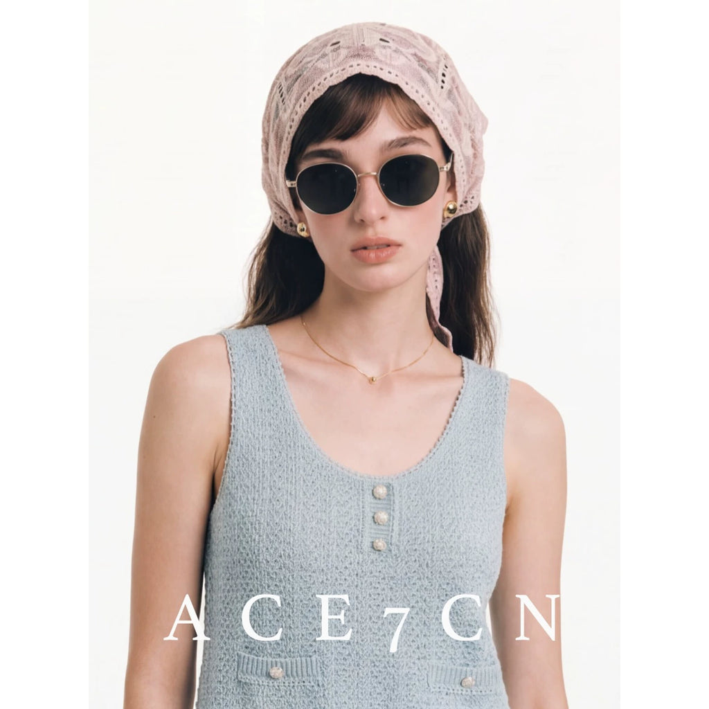 Embossed Embroidered Head Scarf Hat — ACE7CN