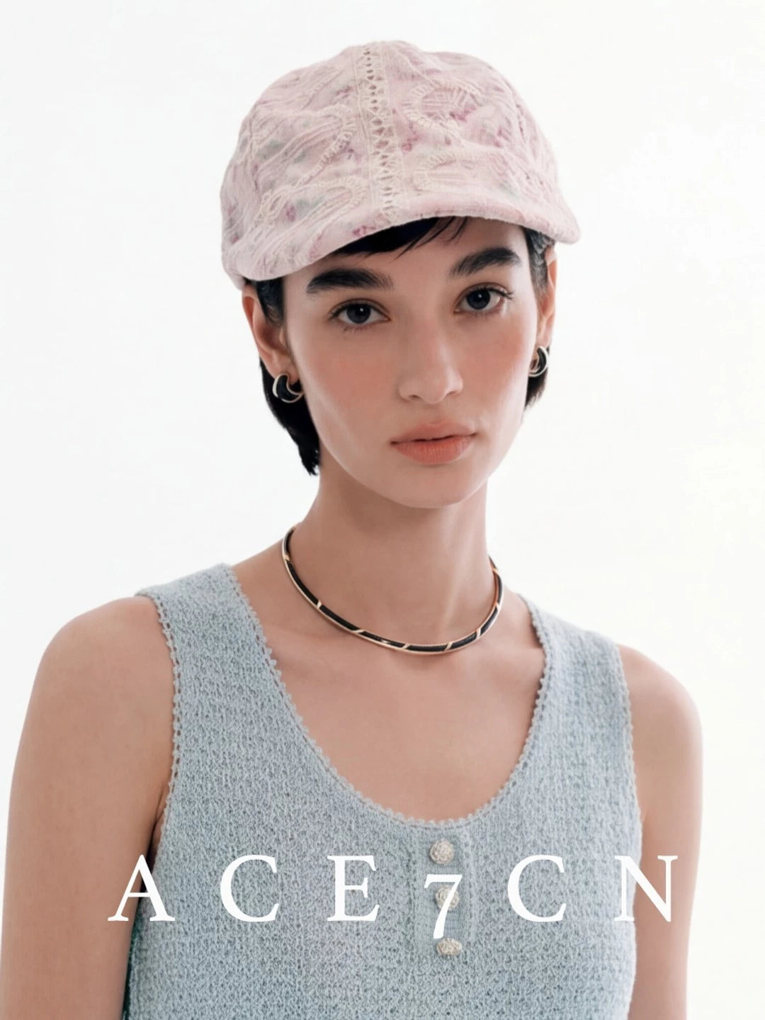 Embossed Lace Baseball Cap — ACE7CN