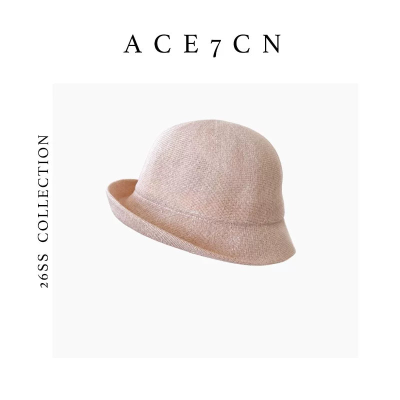 Roll-Brim Washi Paper Bucket Hat — ACE7CN