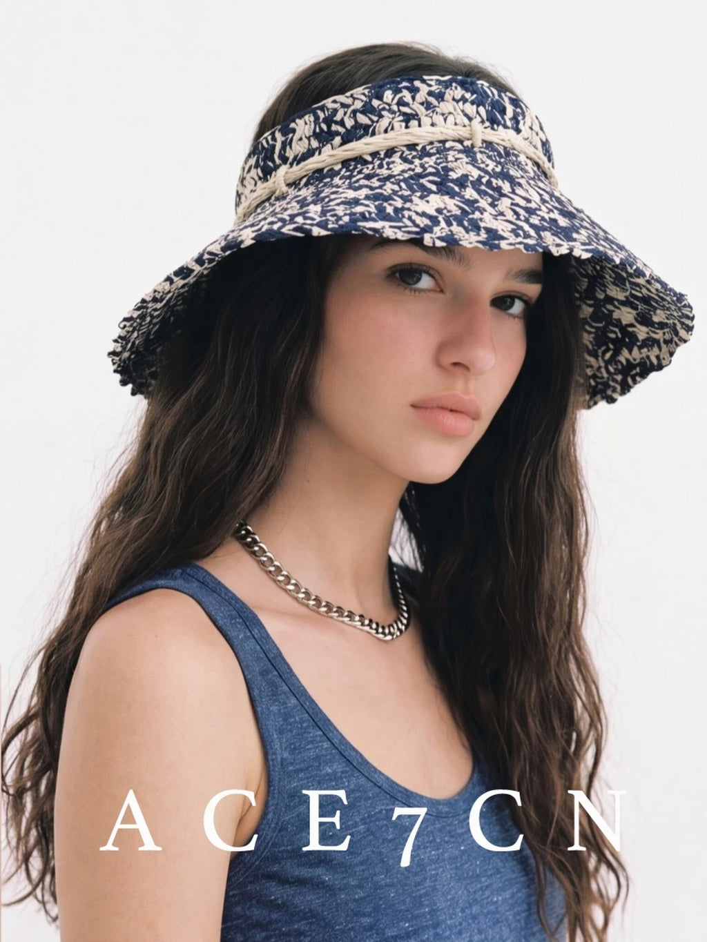 Crochet Straw Headband Visor — ACE7CN