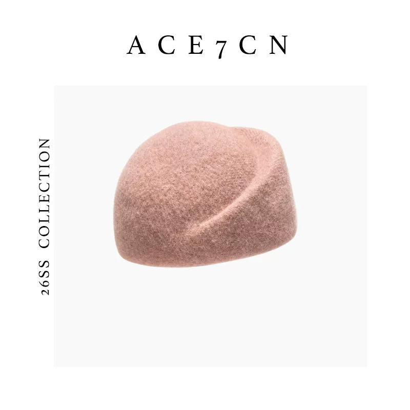 Brimless Wool-Blend Pillbox Hat — ACE7CN