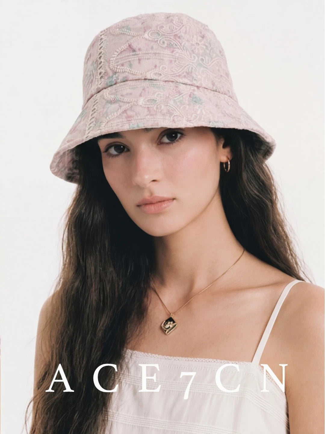 Embossed Jacquard Lace Bucket Hat — ACE7CN