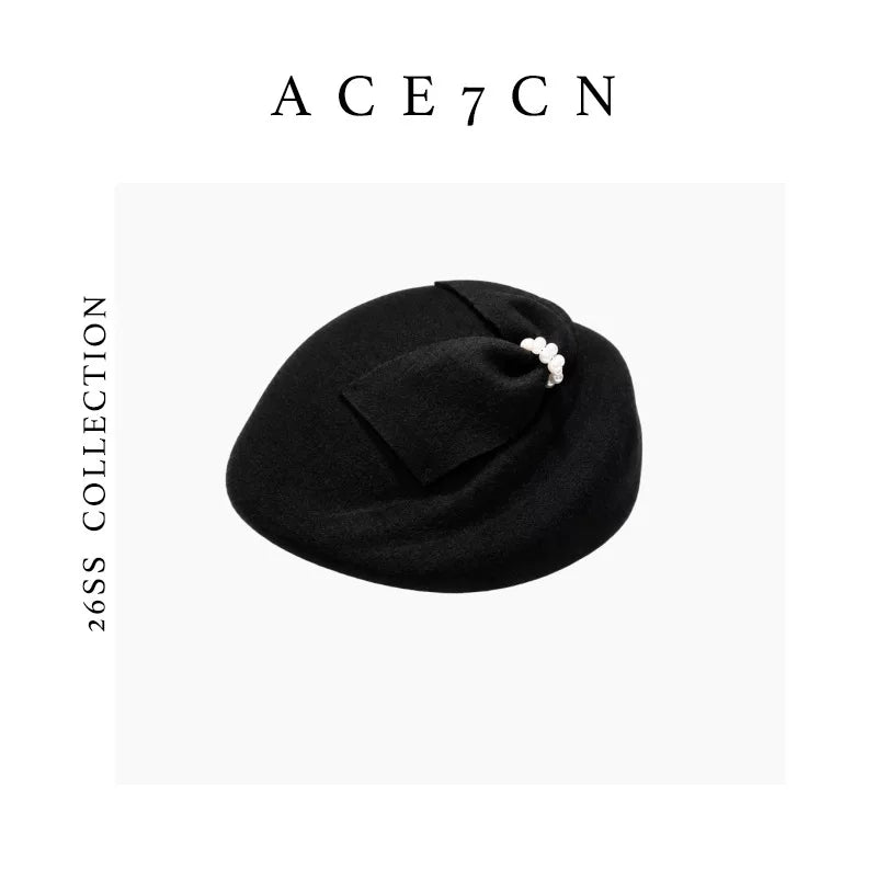 Wool Evening Pillbox Hat — ACE7CN