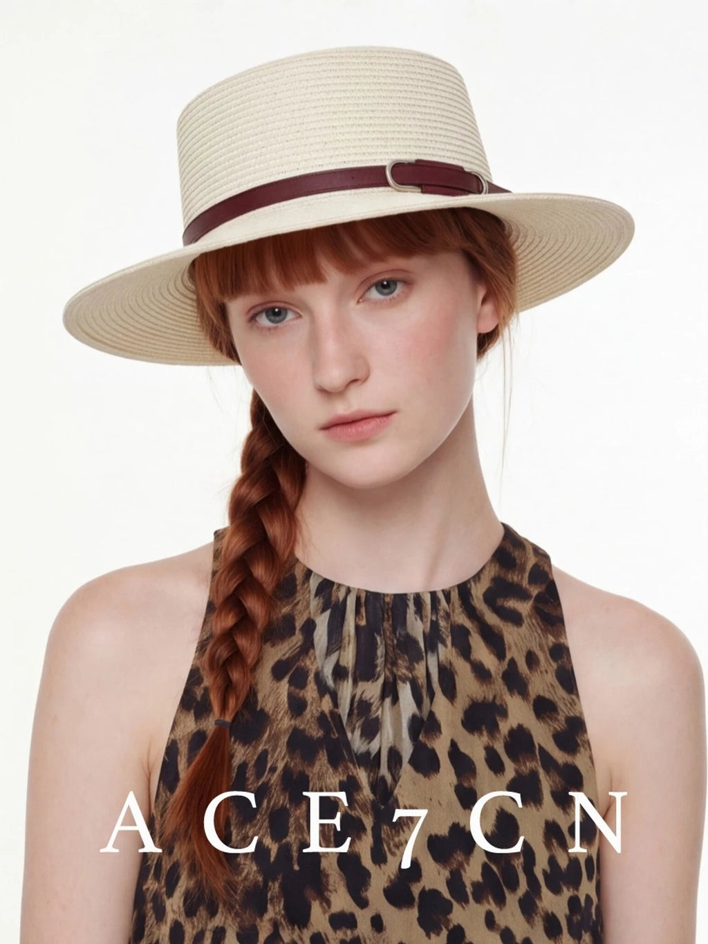 Flat-Top Straw Boater — ACE7CN
