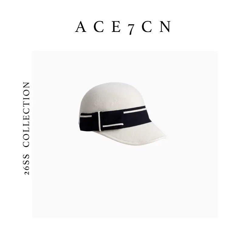 Japanese Niche Designer 100 Wool Equestrian Hat Classic