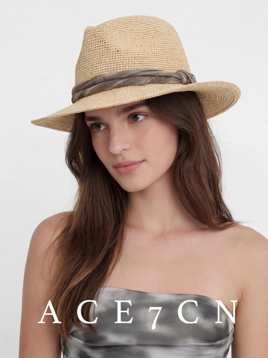 Hand-Crochet Raffia Hat — ACE7CN