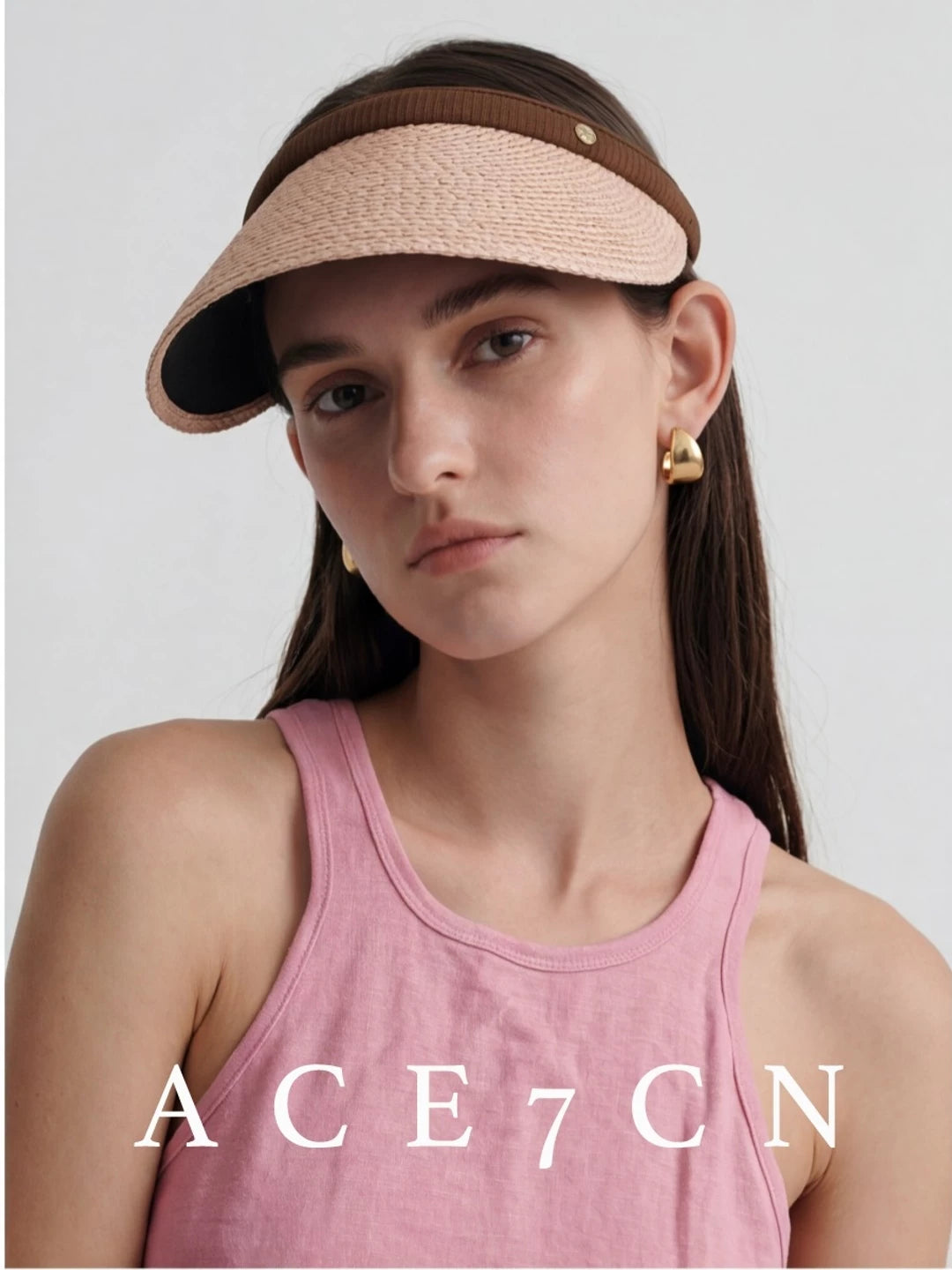 Open-Top Straw Visor — ACE7CN