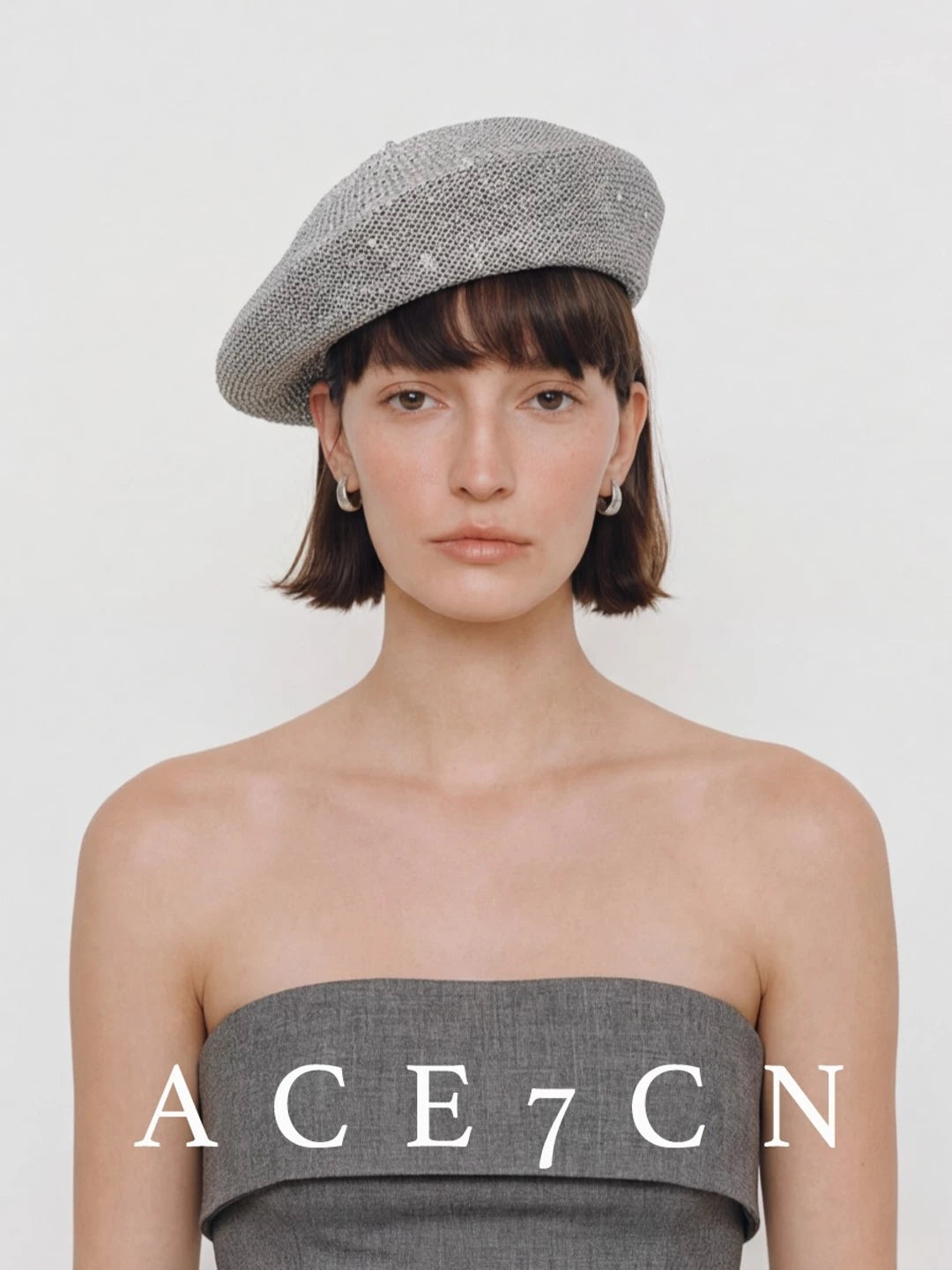 Fine Sequin Painter Beret — ACE7CN