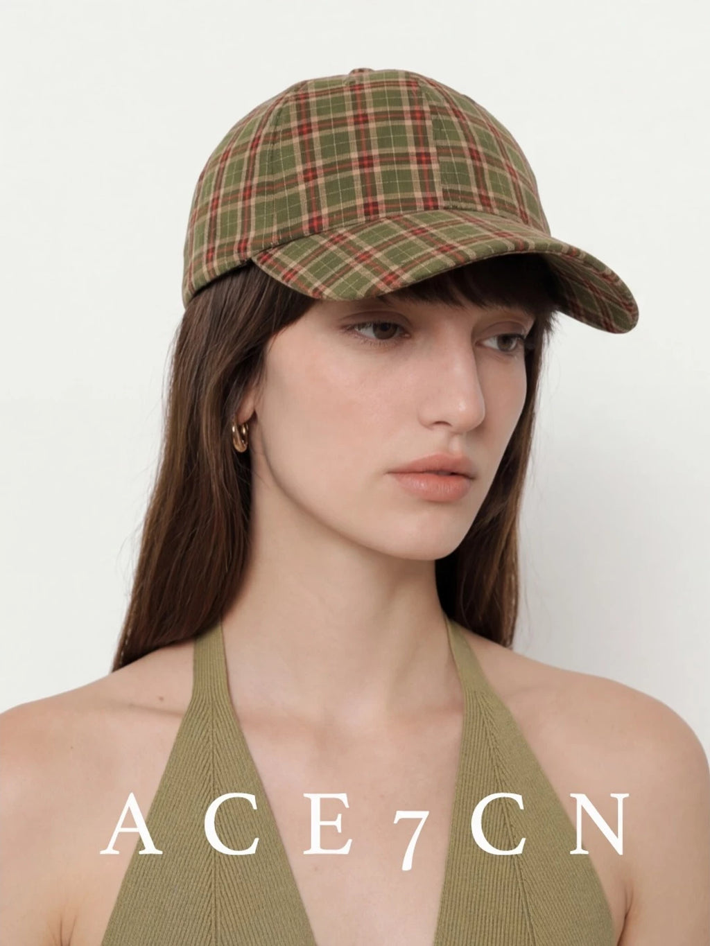 Plaid Baseball Cap — ACE7CN