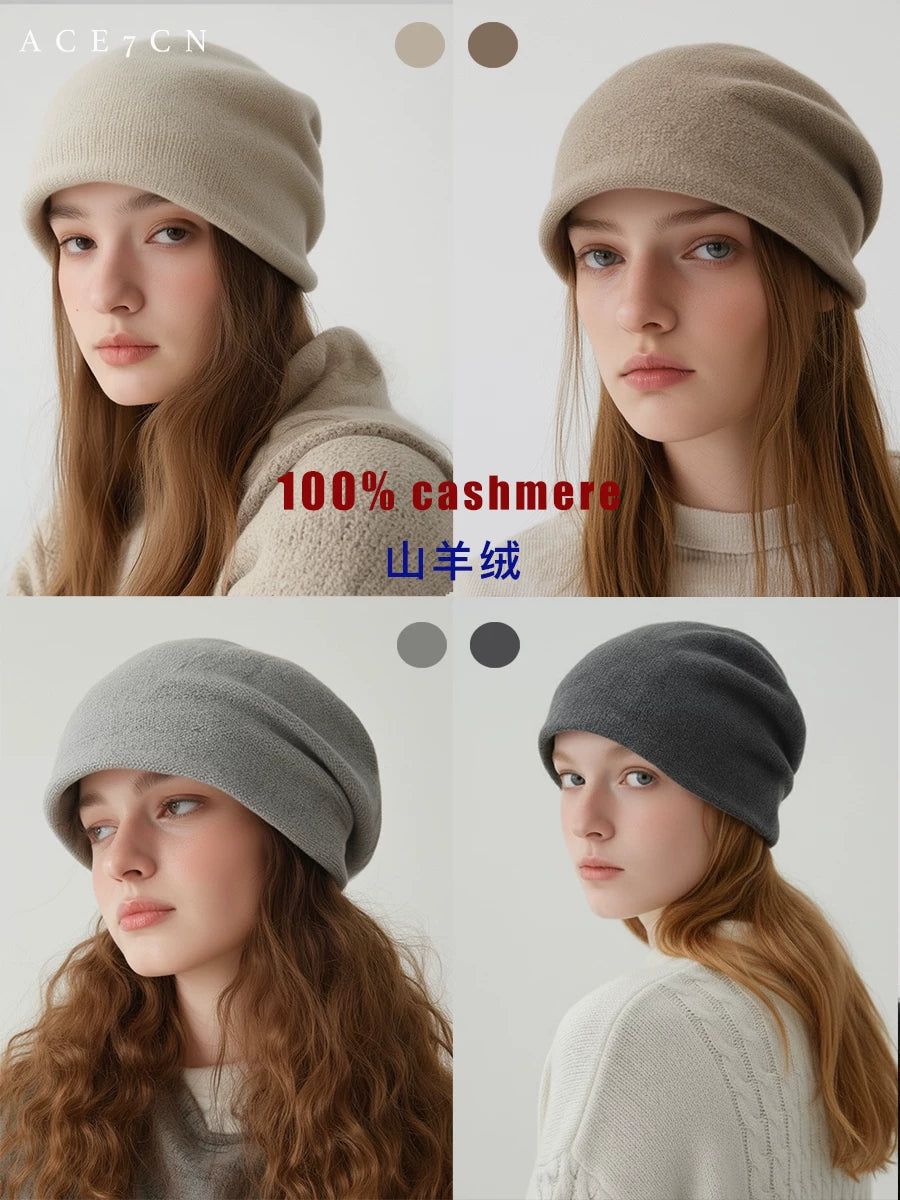 Slouchy Cashmere Beanie — ACE7CN