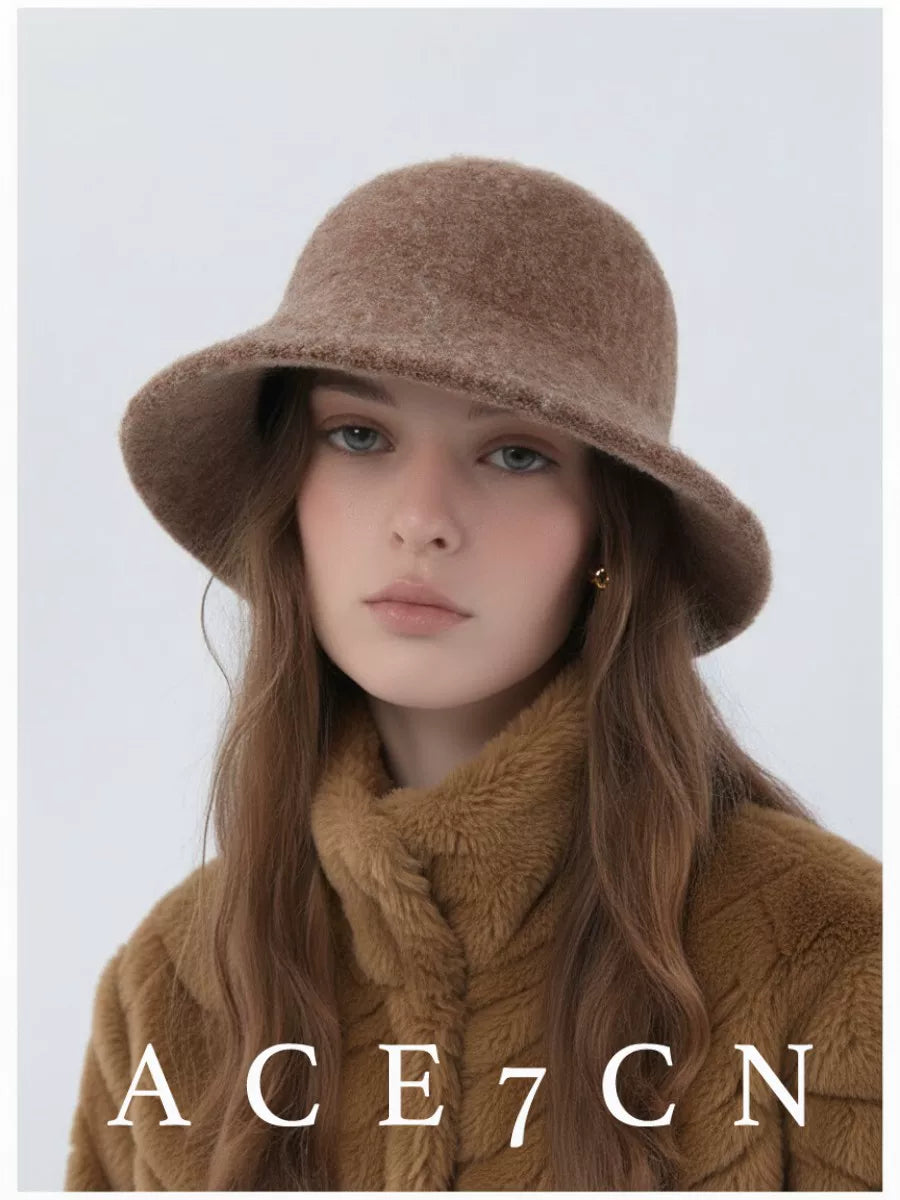 Knit Wool Bucket Hat — ACE7CN