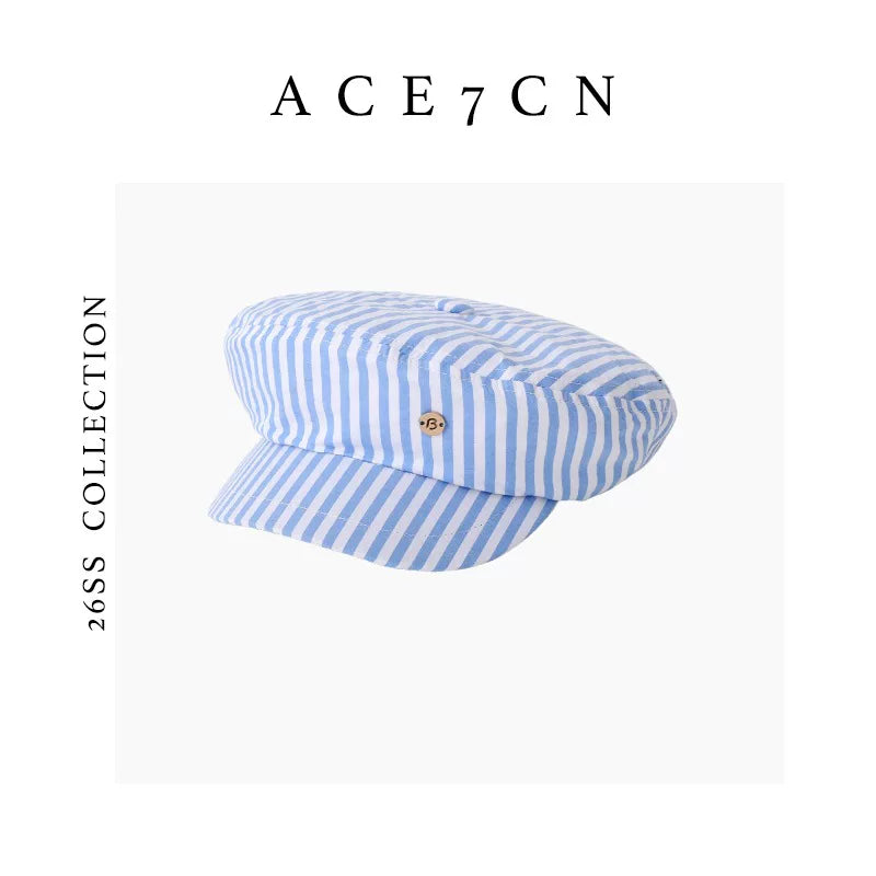 Lightweight Plaid Newsboy Cap — ACE7CN