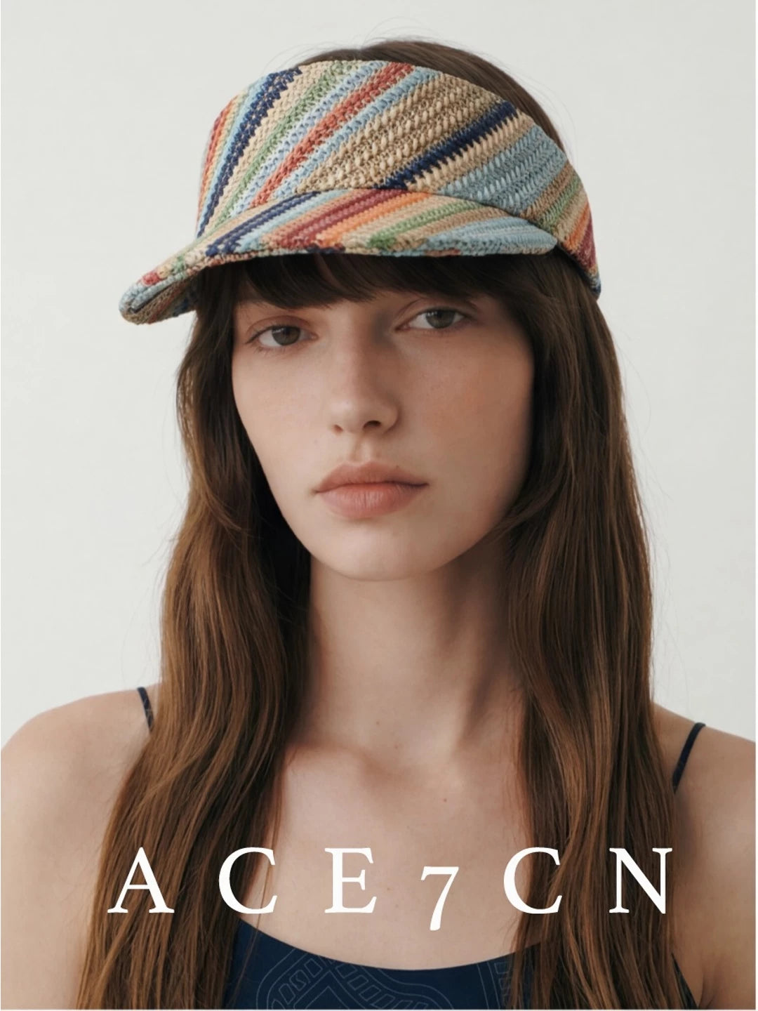 Hand-Woven Straw Headband Visor — ACE7CN