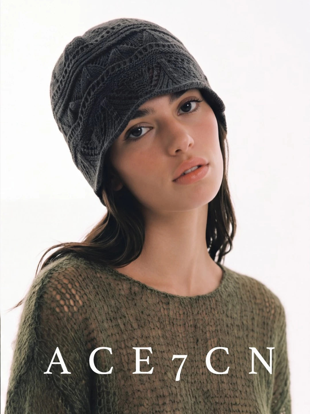 Slouchy Crochet Wrap Beanie — ACE7CN
