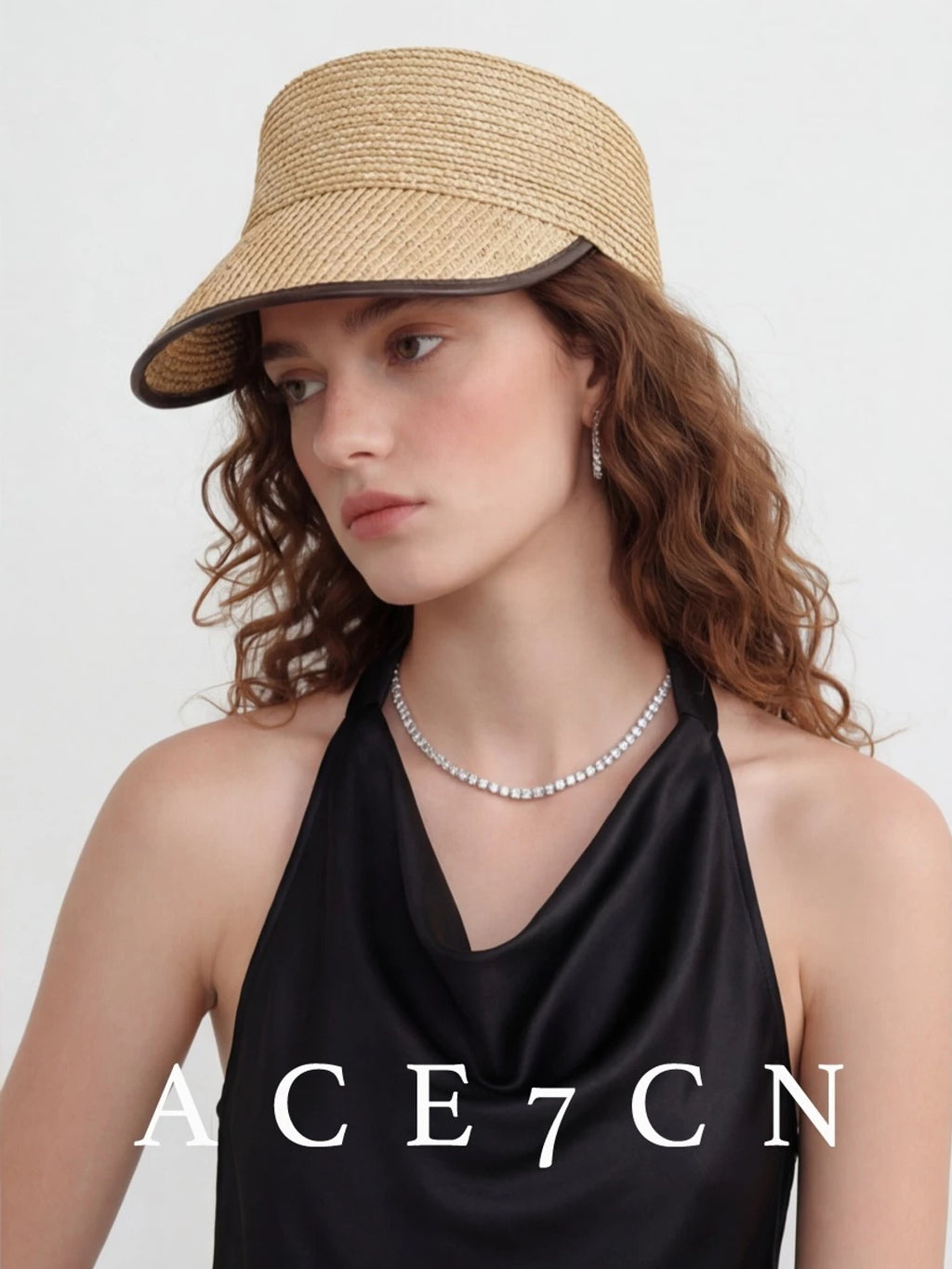 Hand-Woven Wheat-Straw Equestrian Cap — ACE7CN