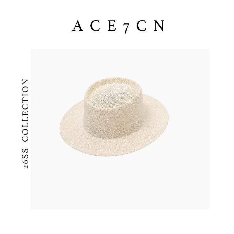 Short-Brim Straw Cowboy Hat — ACE7CN