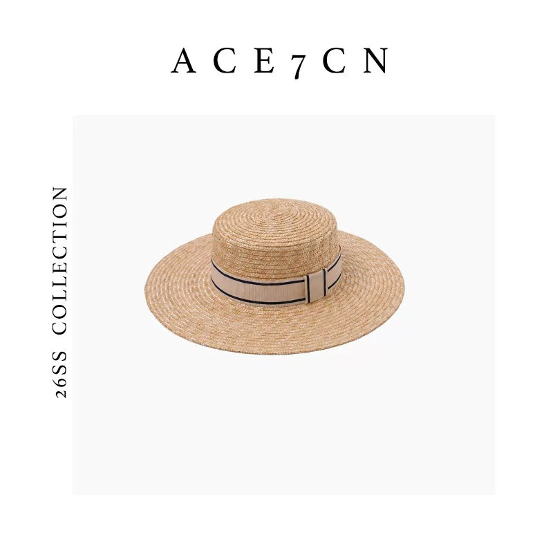 Hand-Woven Wheat-Straw Fedora — ACE7CN