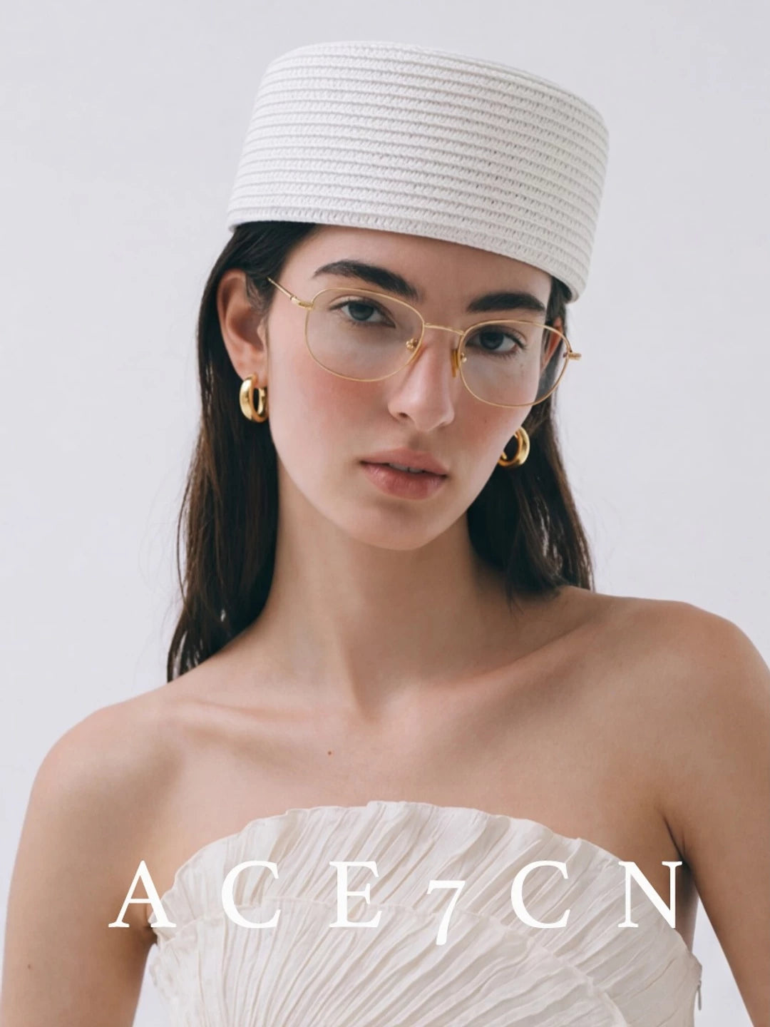 Round Straw Pillbox Hat — ACE7CN