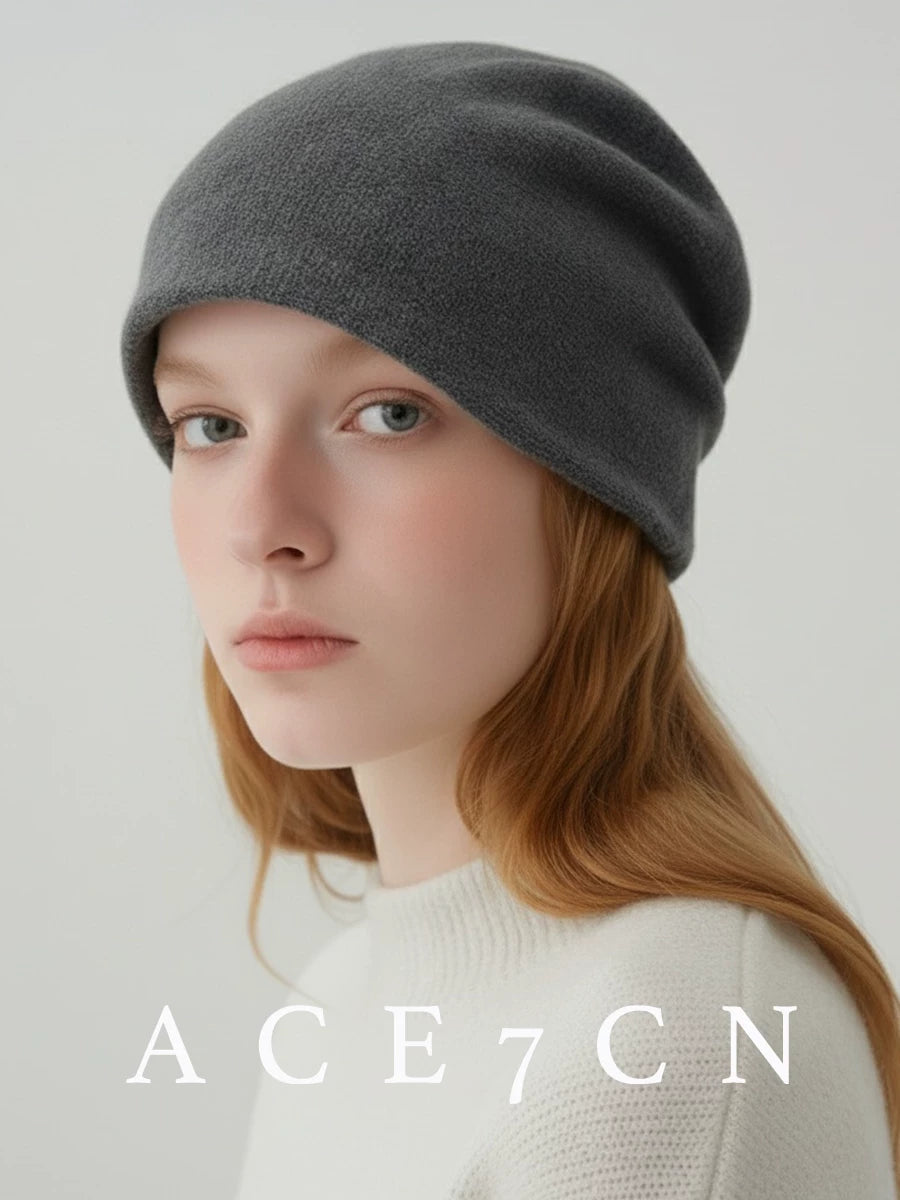 Slouchy Cashmere Beanie — ACE7CN