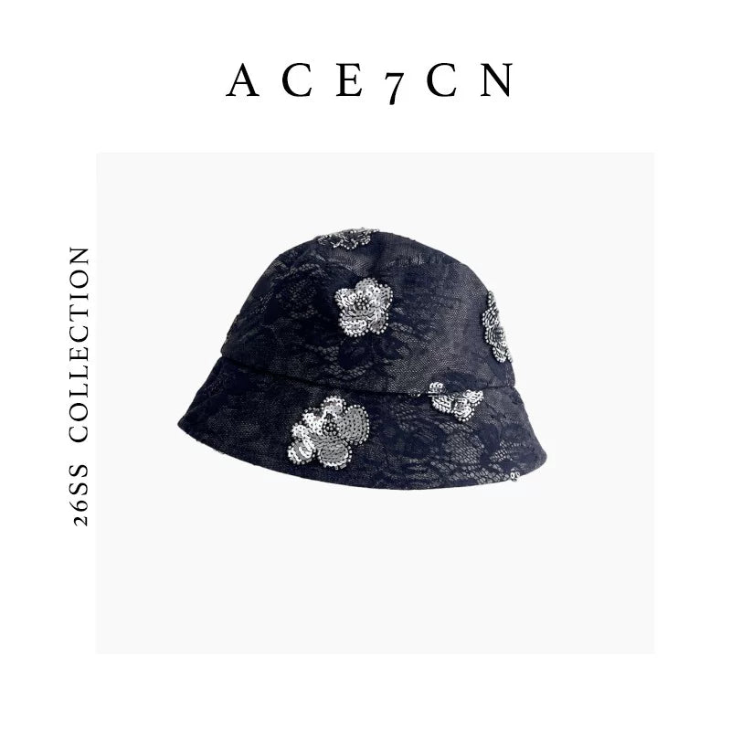 Floral Tencel-Linen Beret — ACE7CN
