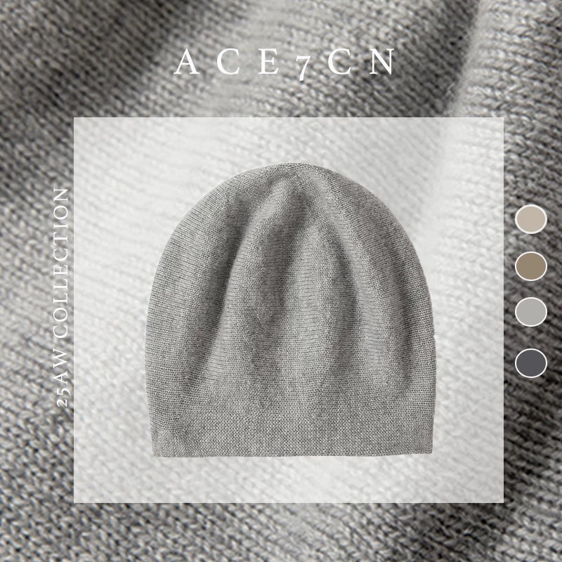 Slouchy Cashmere Beanie — ACE7CN