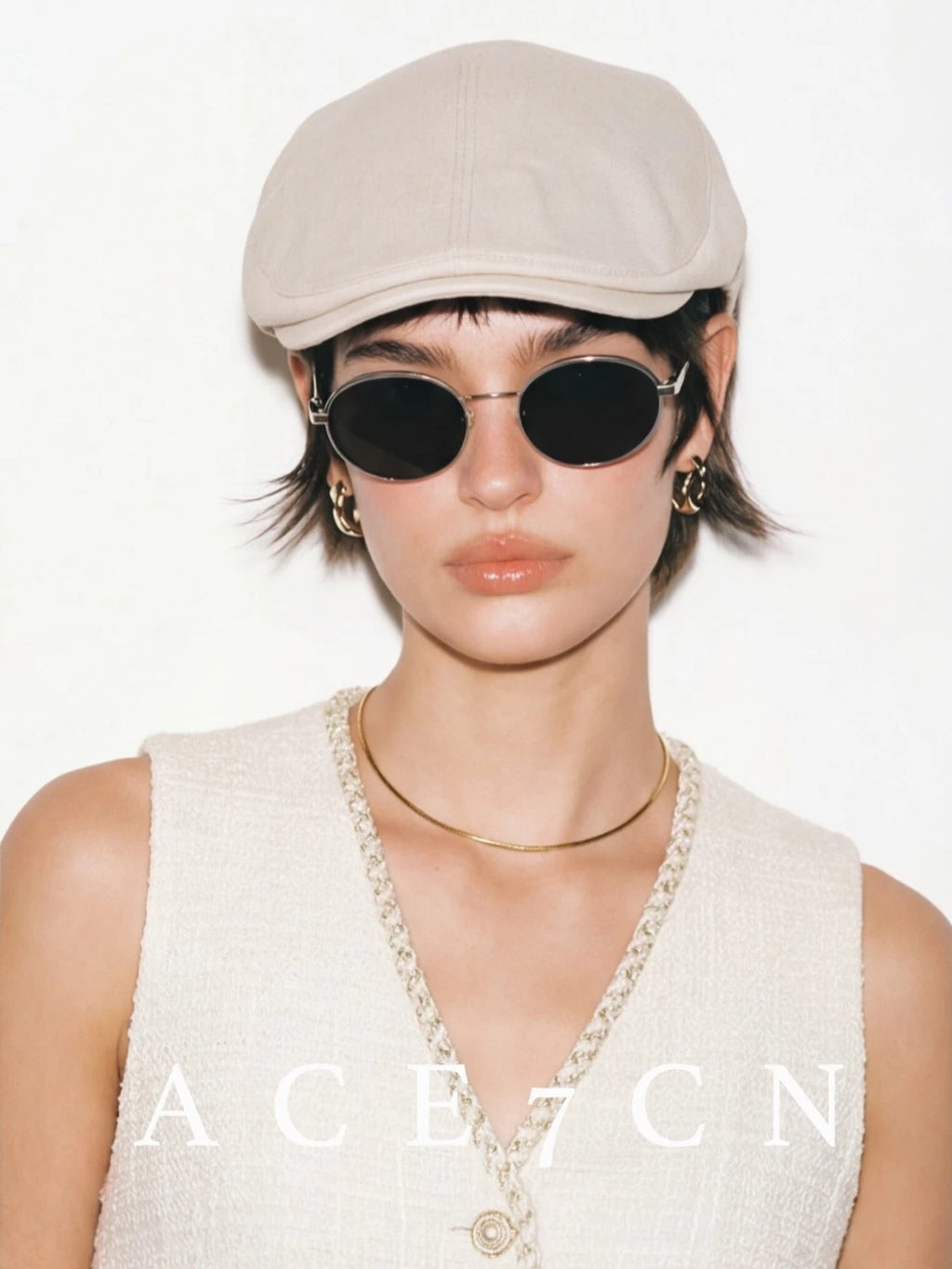 Soft Cotton Flat Cap — ACE7CN