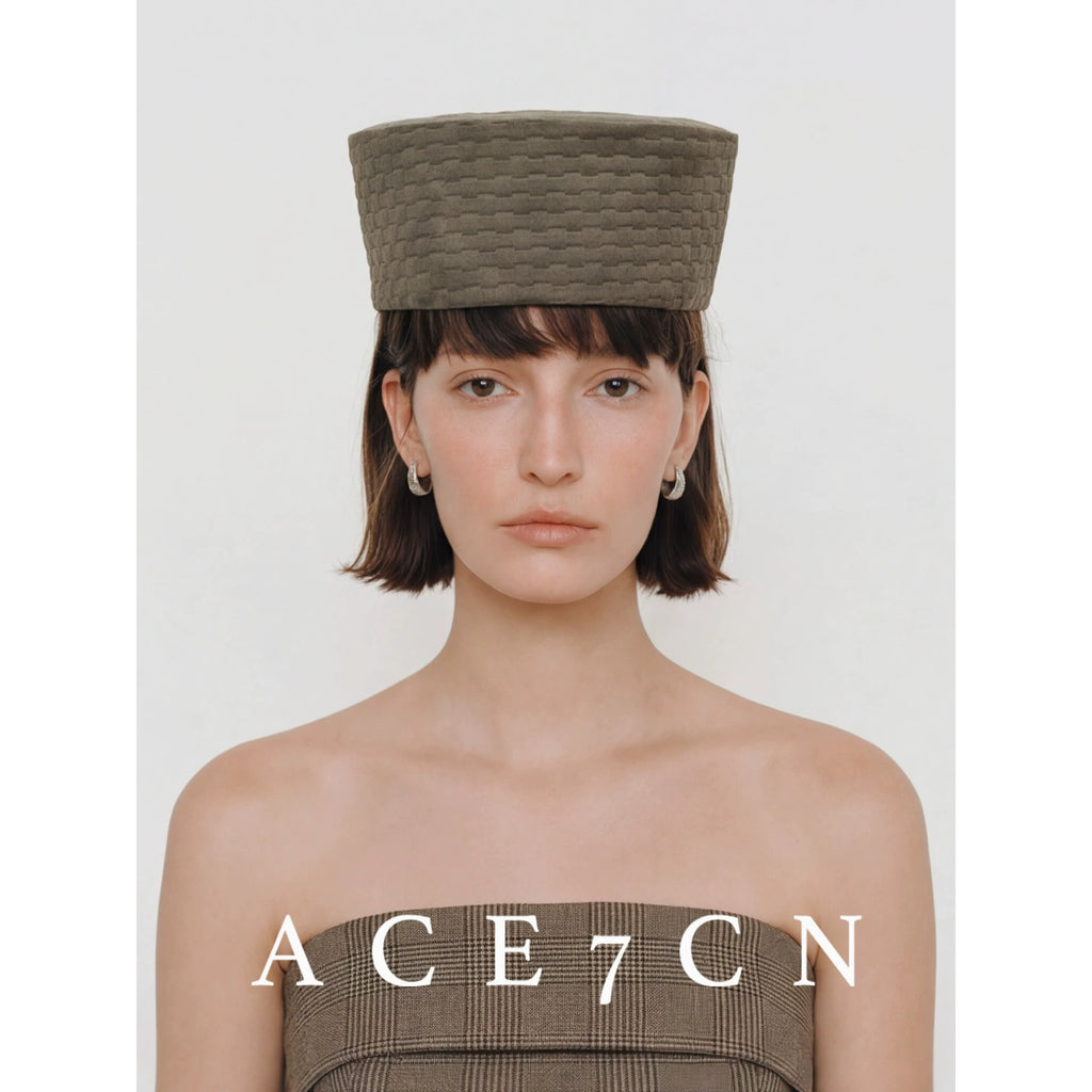 Soft Woven Pillbox Hat — ACE7CN
