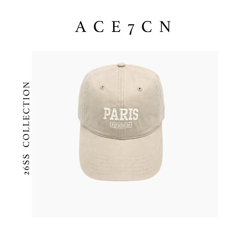 Paris-Embroidered Baseball Cap — ACE7CN