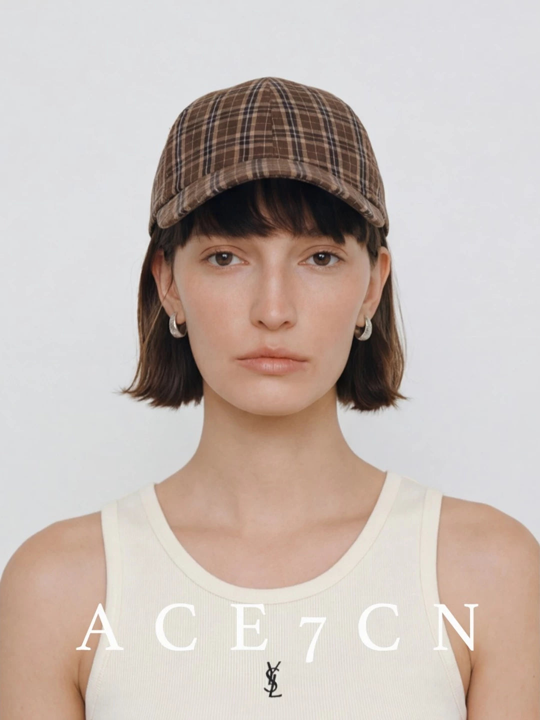 Plaid Baseball Cap — ACE7CN